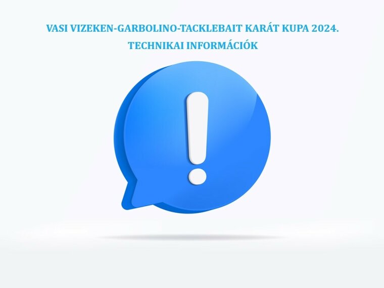 VASI VIZEKEN-GARBOLINO-TACKLEBAIT KARATE CUP 2024. TECHNICAL INFORMATION