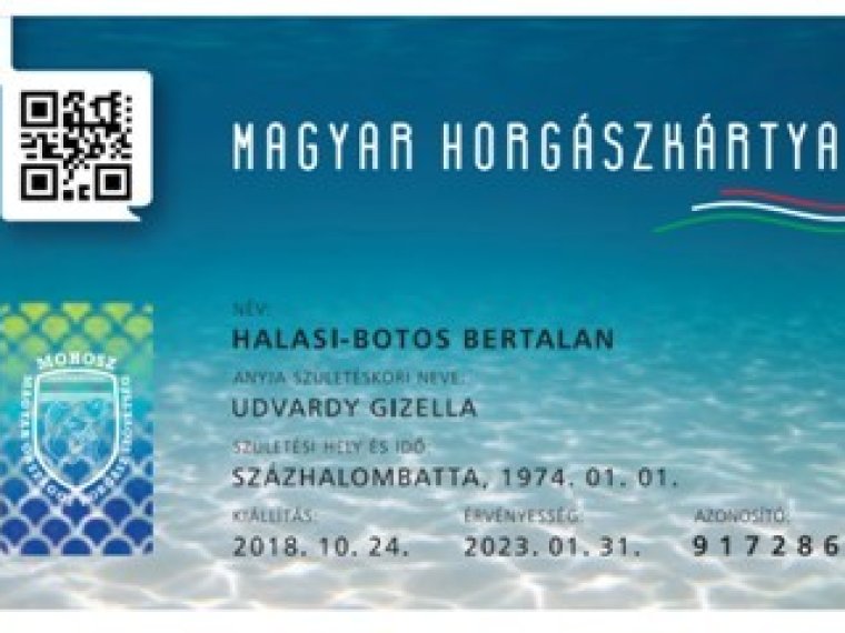 Horgászkártya regisztrációs lehetőség vasárnap Gersekaráton a vízparton