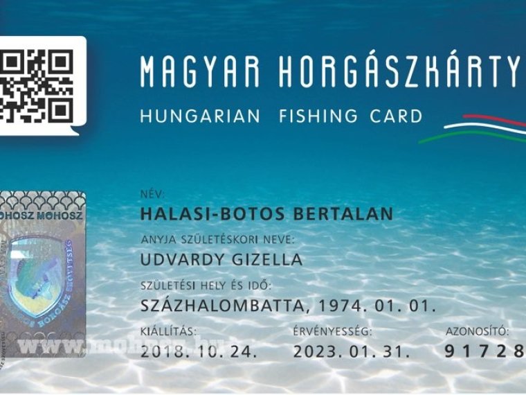 Elindult a Magyar Horgászkártyák legyártása