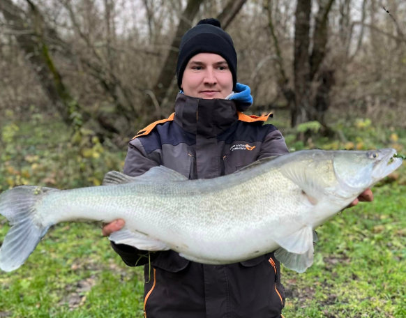 Németh Krisztián horgásztársunk fogta ezt az újabb, szép 7,14 kg-os süllőt a Rába folyón.