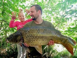 Németh Péter horgásztársunk fogta ezt a szép pontyot a Hársas-tavon, melyhez gratulálunk! A hal egy rövid fotózás után visszanyerte szabadságát! Köszönjük!