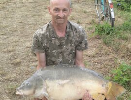 Első halam a műcsatornán  tőponty 
115 cm hossz tömege 25 kg